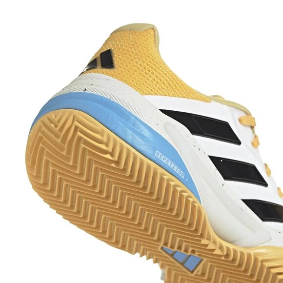 adidas gazelle silver green womens Adidas Barricade AC Padel Shoes (Men's, White/Black/Orange) –  Mypadellife.com main image 0